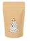 Kraft Tree Shaped Window Stand Up Zipper Pouch 5 1/8" x 3 1/8" x 8 1/8" 25 pack ZBGSW3KT